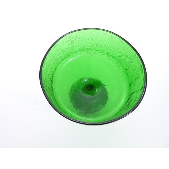 Hoosier Glass Green Footed Bowl - Picture 3 of 6